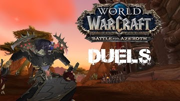 Wow | BFA Destruction warlock duels (Pre patch - PTR)