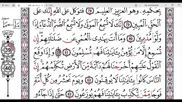سورة النمل صفحة384 برواية قالون