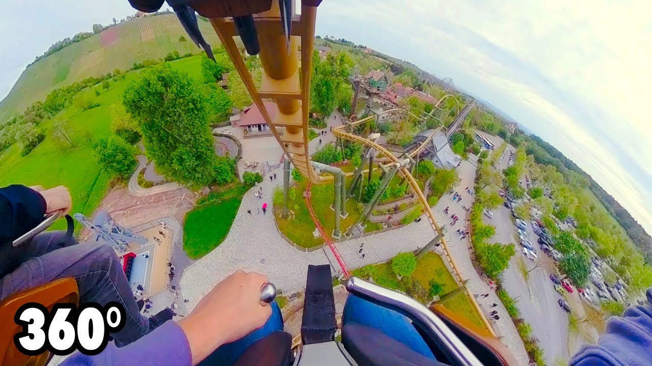 Hals Über Kopf (Tripsdrill) - VR ONRIDE - 360° suspended thrill roller coaster POV