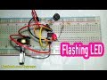 How to Make Flashing LED with 555 Timer
