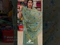 SM3573- CASUAL WEAR SILKY GEORGETTE FABRIC STICKER WORK UNSTITCHED CHURIDHAR MATERIAL•