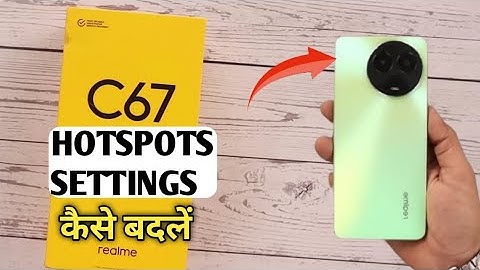 How To Change Hotspot password in Realme C67 | Realme C67 में Hotspot Data Limit कैसे लगाएं