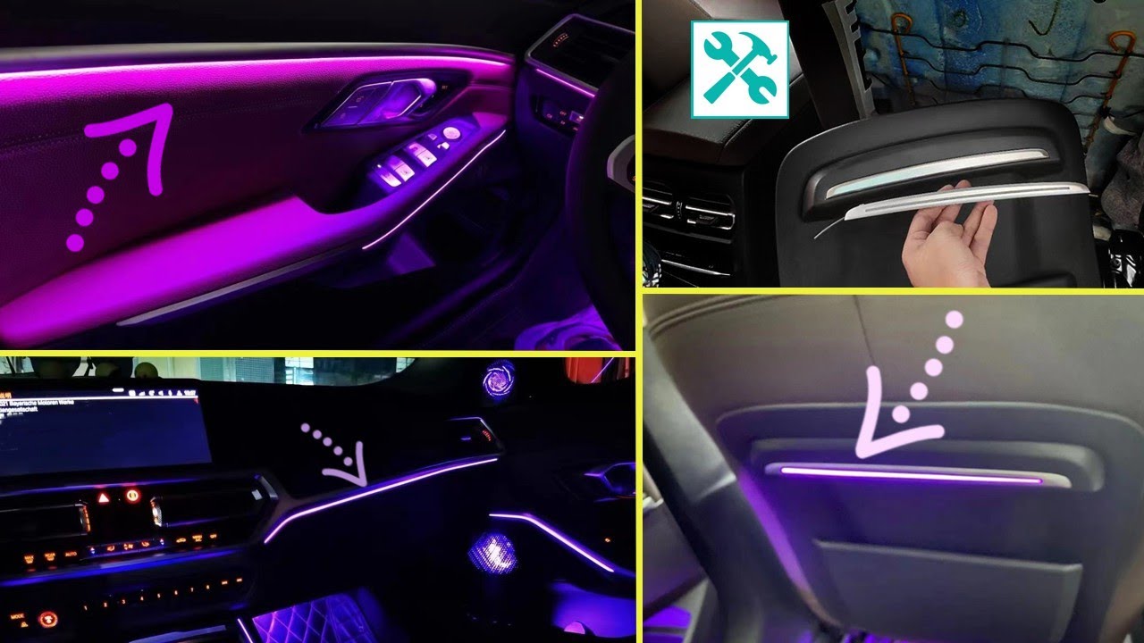 BMW | How To install AMBIENT led LIGHT? 🛠 💡 🚗 - YouTube