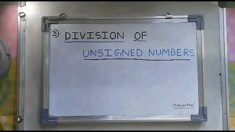 3.COD-Division of unsigned binary numbers.