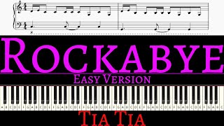 Tia Tia - Rockabye | EASY piano cover by Pianotato