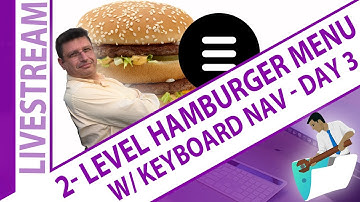FileMaker 2 Level Hamburger Menu Keyboard Navigation Day 3 - Claris 2 Level Hamburger Menu Day 3
