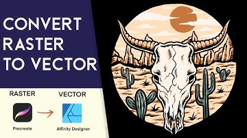 Convert Raster to Vector | Procreate to Affinity Designer | Vectoring on the iPad
