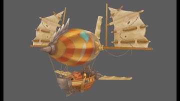 Zeppelin Modeling & Texturing Series - Painting Part 10