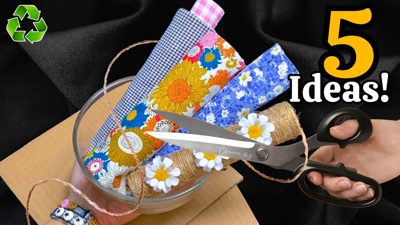 Преображение картона, обрезков ткани и джута😱♻️5 ГЕНИАЛЬНЫХ идей для переработки, которые вас удивят