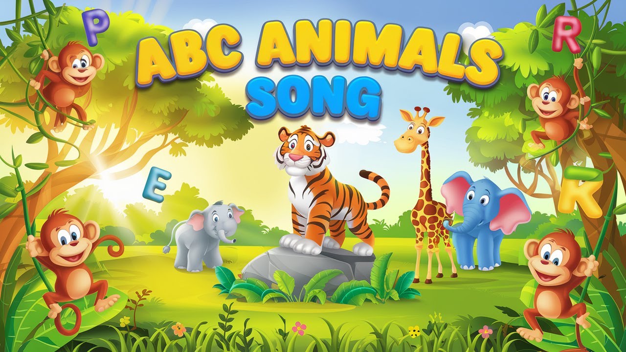 ABC Animal Song for Kids 🐒🦁🐘 | Fun A to Z Alphabet Song with Animals ...