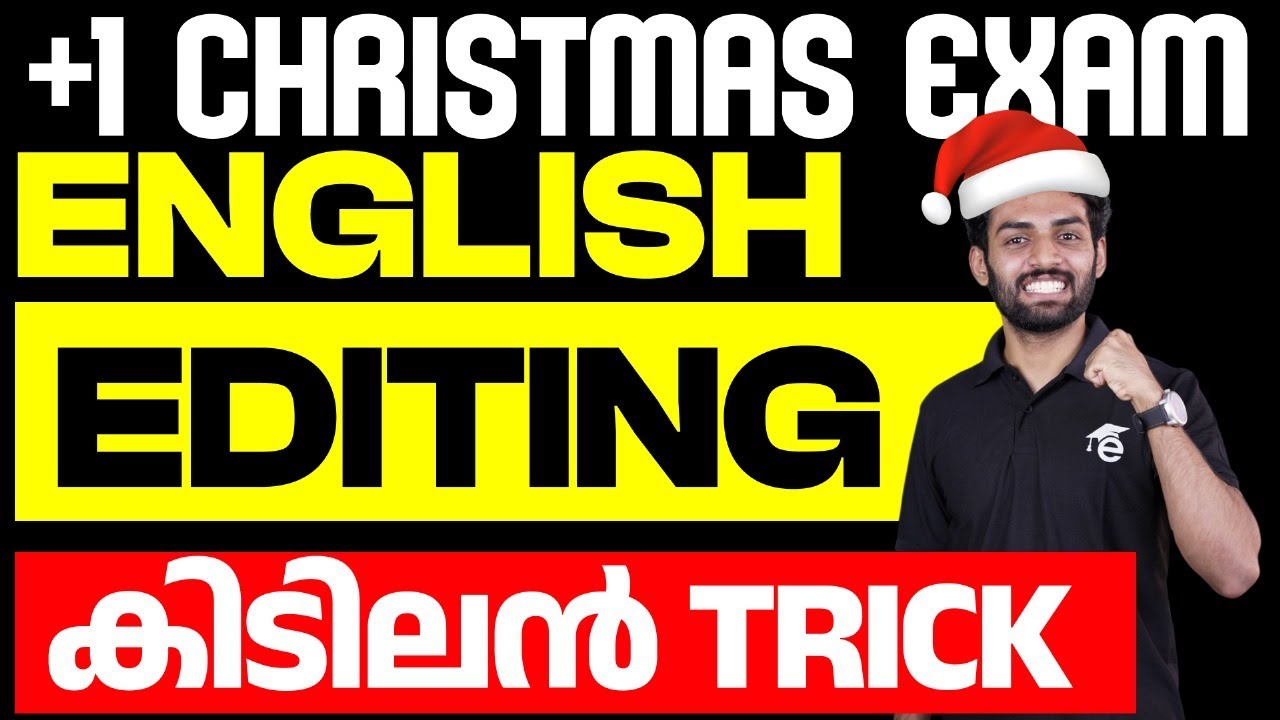Plus One English Grammar Editing Christmas Exam | Eduport Plus One