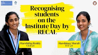 Recognizing Students on Institute Day by RECAL | NIT Trichy