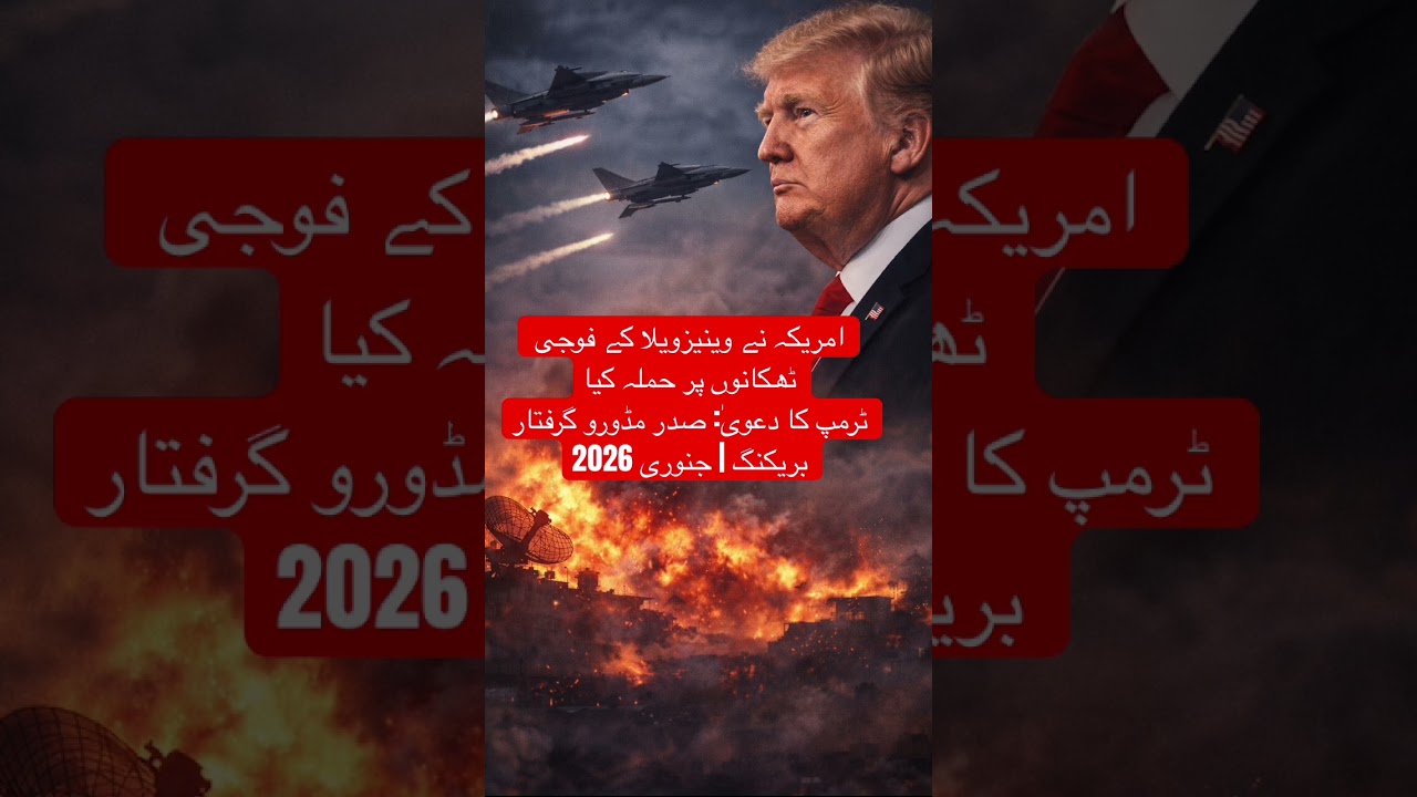 امریکہ نے وینیزویلا کے فوجی ٹھکانوں پر حملہ کیا، ٹرمپ نے صدر مڈورو گرفتار ہونے کا دعویٰ کیا