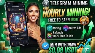 Free USDT & TON Telegram Bot | Hourly Mining & Instant Withdraw 🔥