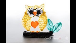 How To Draw An Owl Ornament with 3D Pen