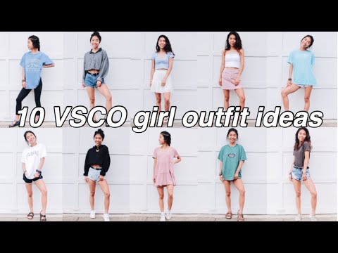 How To Dress Like A Vsco Girl 10 Vsco Girl Outfits Youtube
