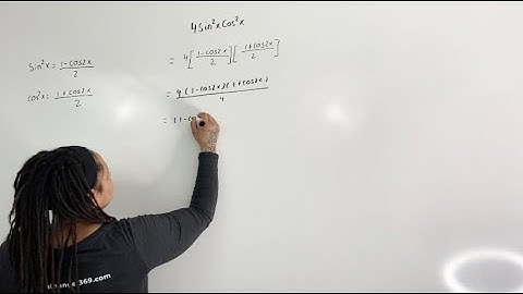 Power Reducing Formulas! Rewrite each Expression Using Trig Identities (MathAngel369)