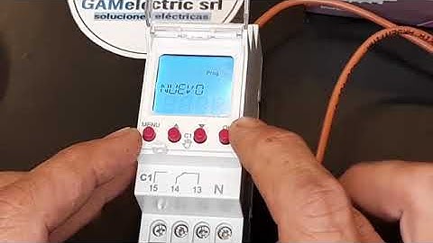 Programación paso a paso reloj baw modelo IHD3I. AUTOMATIZACION. GAMELECTRIC