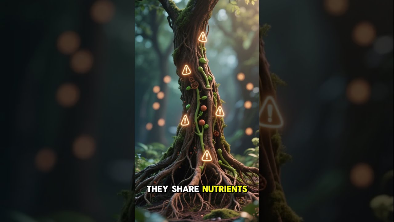 How Trees Secretly Communicate Underground Tree Plants Web Aigenerated Shorts
