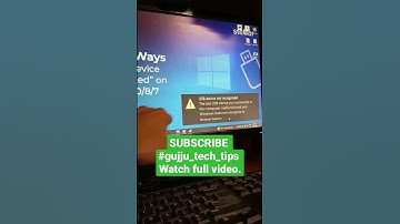 How to fix usb device not recognized windows10/9/7fixed How to fixunrecognized usb flash drive quick