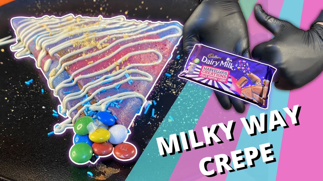 Neon Pink & Blue Crepe? | Milky Way Crepe