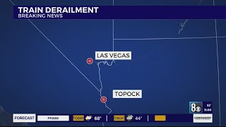Train carrying toxic chemicals derails in Mohave County