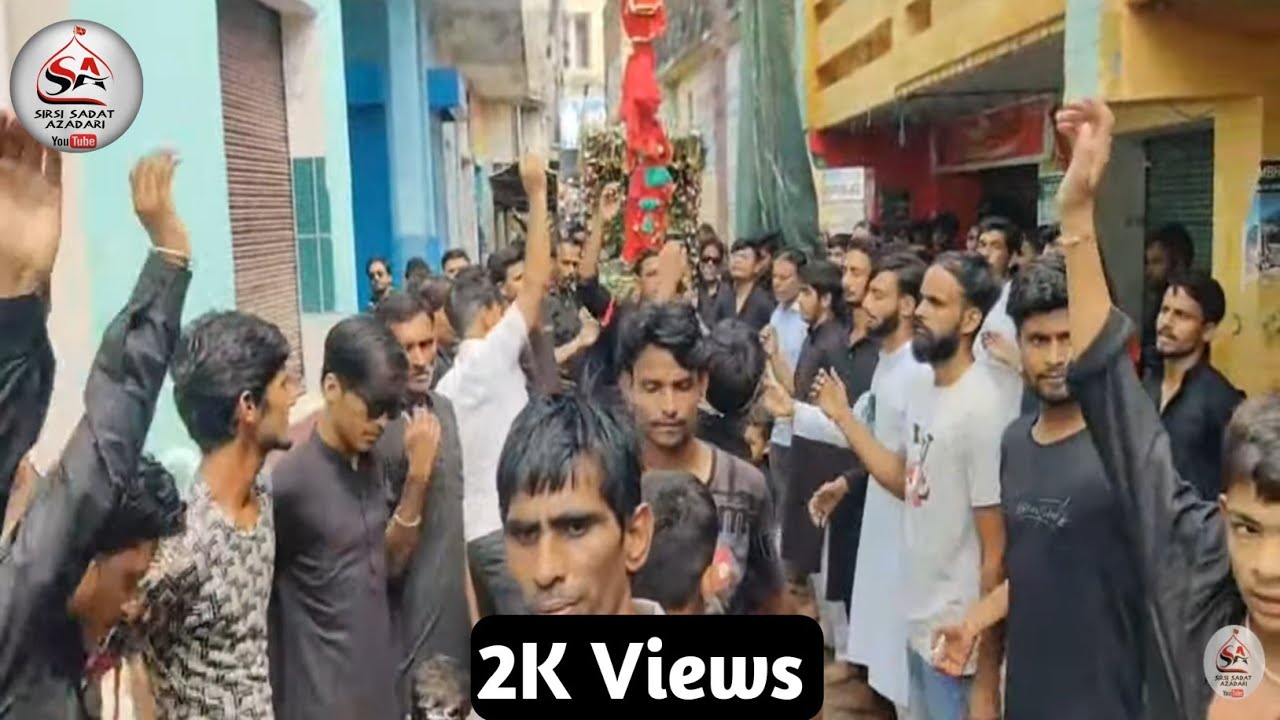 🔴Live Azadari Sirsi | 10 Muharram Juloos Anjumane Sajjadiya Mohalla Bazaar Sirsi Sadat 1445 Hijri