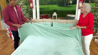 Berkshire Solid Velvetsoft 4 Piece Sheet Set on QVC