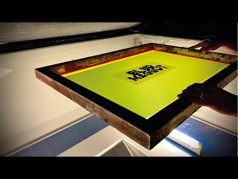 How to expose a screen for screen printing  - full course