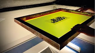 How to expose a screen for screen printing  - full course