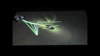 sound visualization and robot effector (Touchdesigner + kinect)