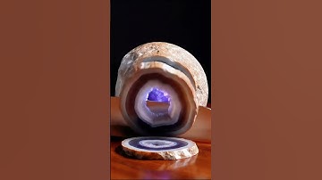 Amethyst Agate Geode Slice Loop | Oddly Satisfying AI