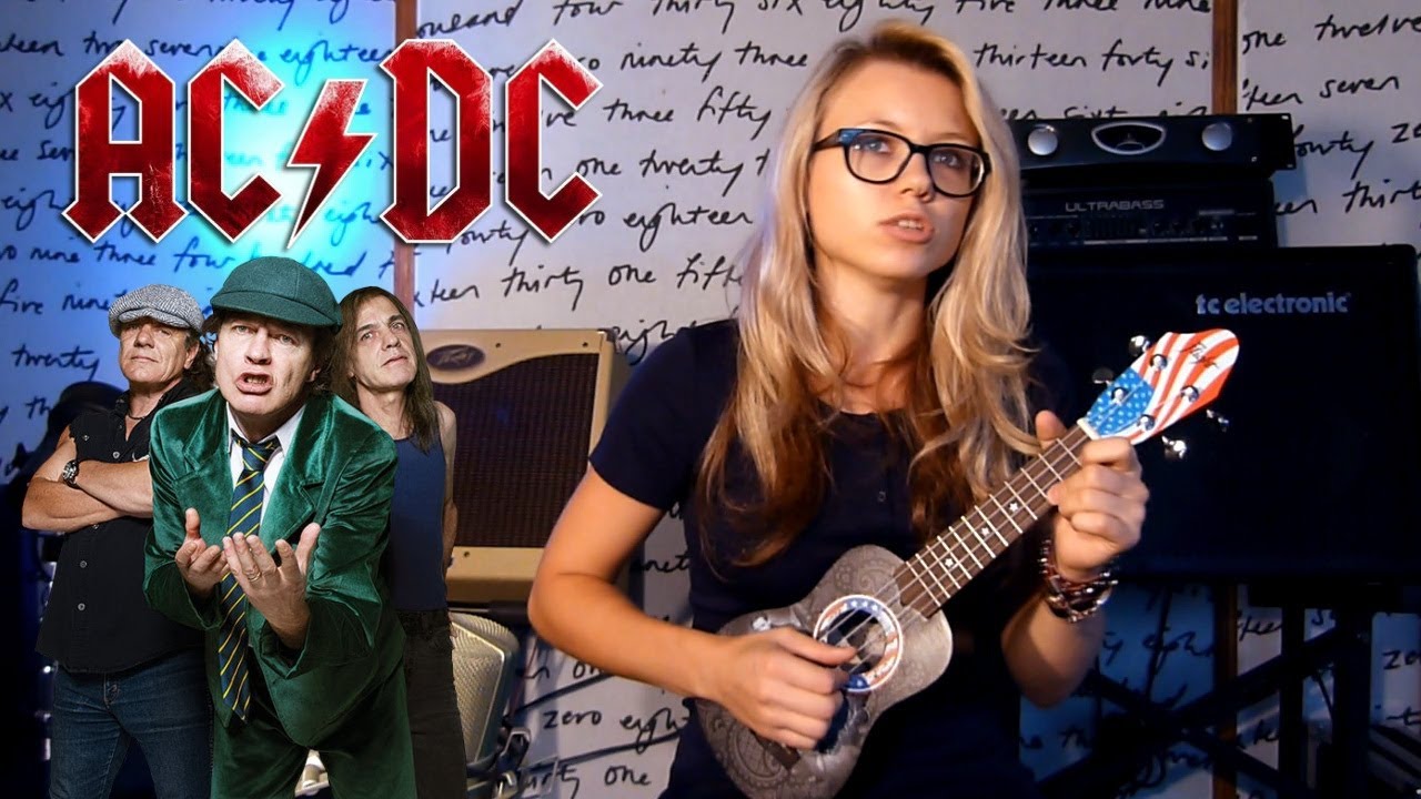 show MONICA Ukulele Разбор #2 - AC/DC - Back in Black (tutorial ENG ...