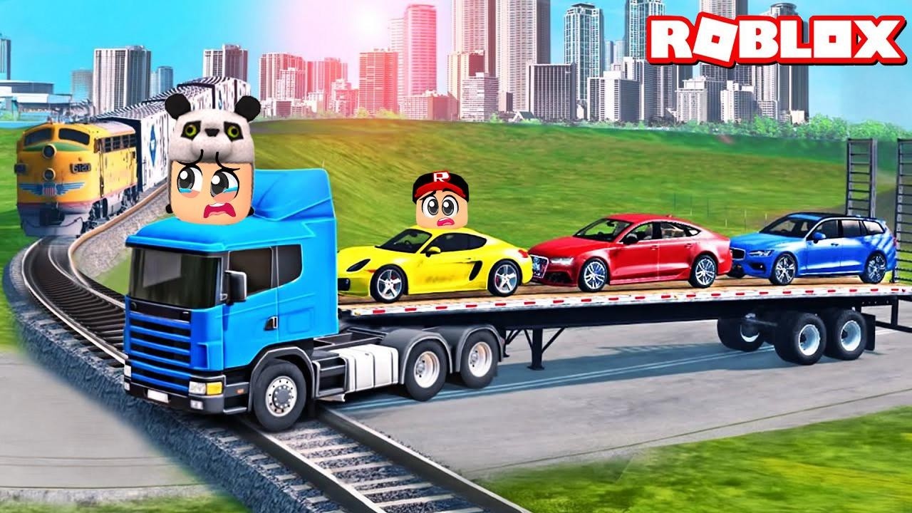 🚗😱 WE DID A CRAZY TEST WITH A GIANT TRUCK FULL OF CARS! - Roblox