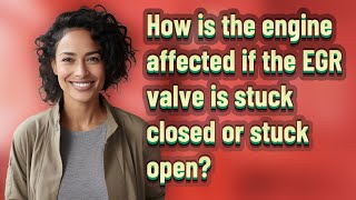 How is the engine affected if the EGR valve is stuck closed or stuck open?