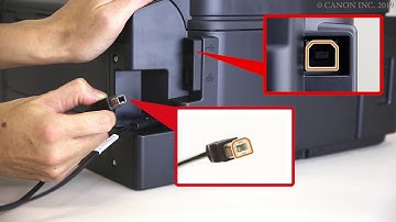 Connecting the printer and a computer via USB (Windows) (G6000 series)