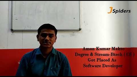 JSPIDERS NOIDA BRANCH PLACED STUDENT REVIEW || PLACED AS SOFTWARE DEVELOPER