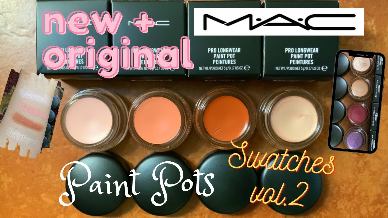 2021 New & original MAC Paint Pots (vol. 1): Currant Affair, Ultraviolet,  Vintage Selection, Groundwork