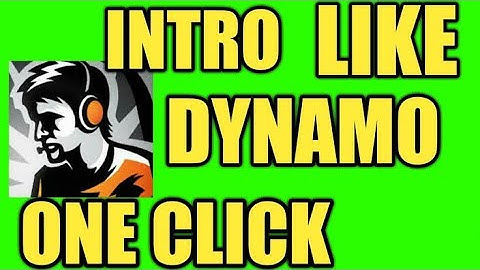 How to make intro like DYNAMO GAMING in android phone