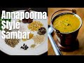 Hotel style sambar recipe  coimbatore annapoorna hotel style sambar recipe