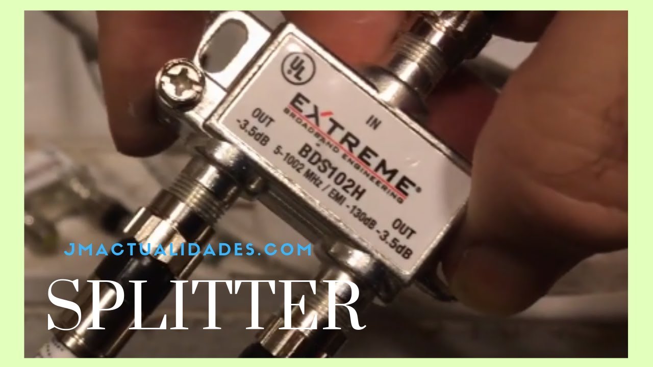 Debería conocer que es un Splitter TV ️ con el uso del cable coaxial📌