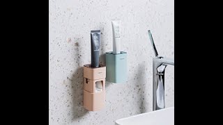 Toothpaste Dispenser Automatic Toothpaste Squeezer Dispenser, Wall Mount Bathroom Accessories