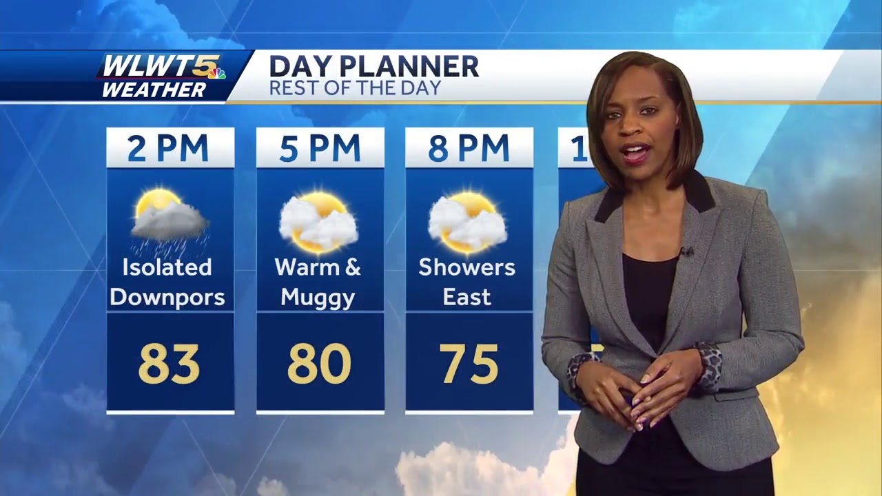Showers with isolated strong storms - YouTube
