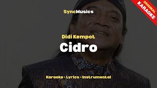 Didi Kempot - Cidro | Karaoke - Lirik - Instrumental