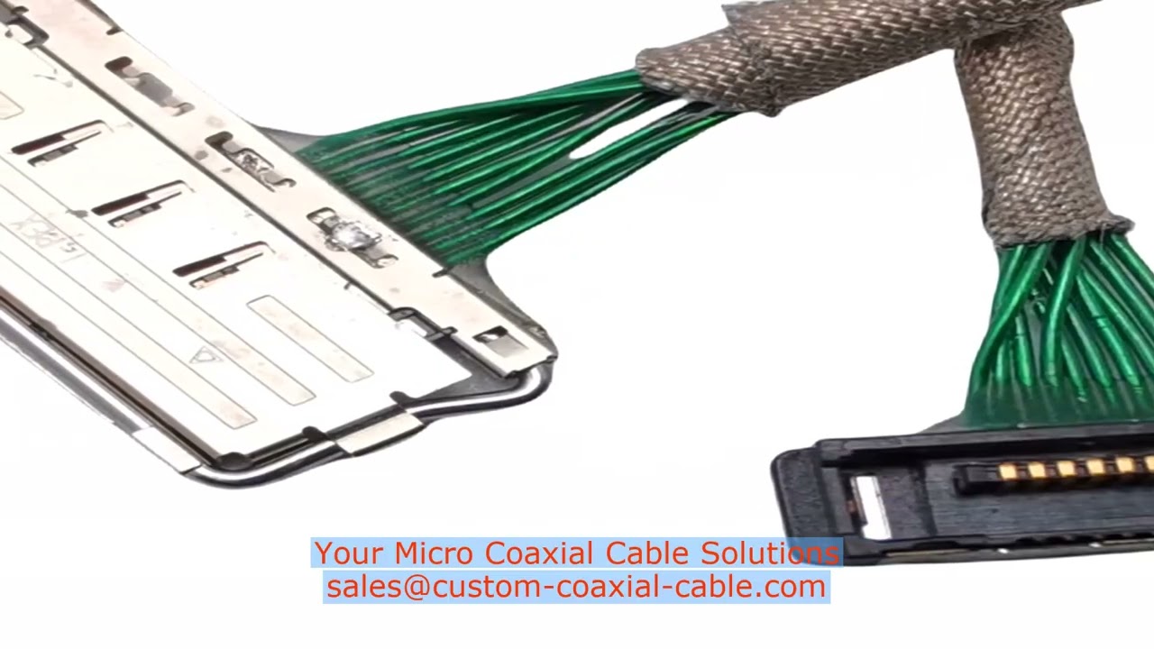 awg-46 micro-coax Italy custom length quote wire cable harness assembly autoclavable micro-coax cabl