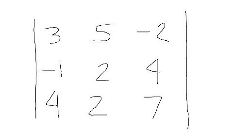 Matrix: Determinant 3x3