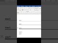 MS Word Amazing Line Trick#computerbasics #techshorts #viralvideo .