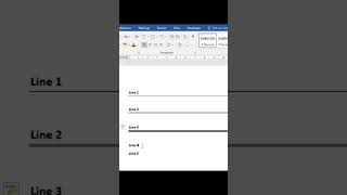 MS Word Amazing Line Trick#computerbasics #techshorts #viralvideo .