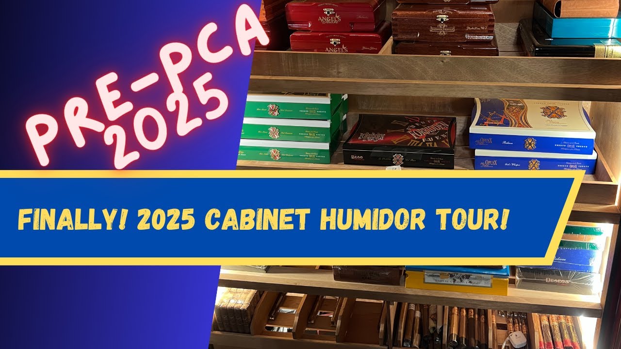 2025 Cabinet Humidor Tour: Pre-PCA Collection! I finally filmed the Bermuda Cabinet Humidor!