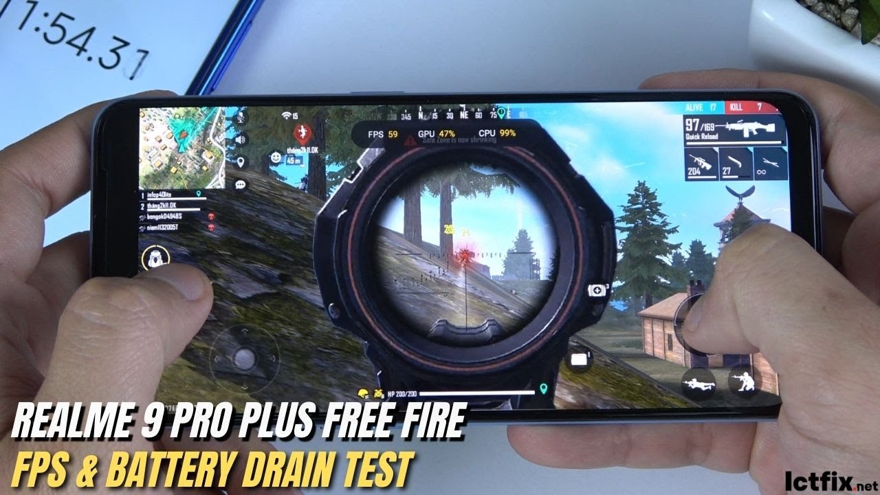 Realme 9 Pro Plus Free Fire Gaming test  MediaTek Dimensity 920, 90Hz  Display 